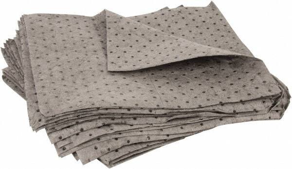 PRO-SAFE - 41 Gal Capacity per Package, Universal Pad - 30" Long x 30" Wide, Gray, Polypropylene - Industrial Tool & Supply