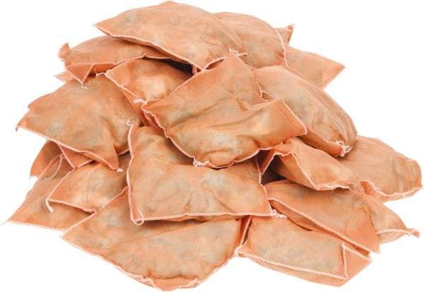 PRO-SAFE - 9 Inch Long x 9 Inch Wide x 2 Inch High, Orange Sorbent Pillow - 15 Gallon Capacity, Chemical and Hazmat - Industrial Tool & Supply
