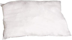 PRO-SAFE - 9 Inch Long x 9 Inch Wide x 2 Inch High, White Sorbent Pillow - 15 Gallon Capacity, Oil Only - Industrial Tool & Supply
