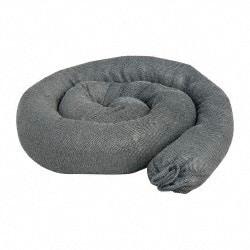 PRO-SAFE - 15 Gal, 4' Long, 3" Diam, Polypropylene Sock - Universal, Gray - Industrial Tool & Supply