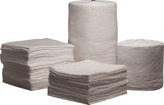 PRO-SAFE - 52 Gal Capacity per Package, Oil Only Roll - 144' Long x 38" Wide, White, Polypropylene - Industrial Tool & Supply