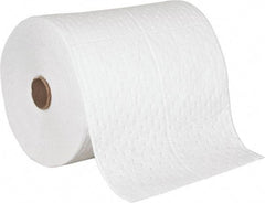 PRO-SAFE - 28 Gal Capacity per Package, Oil Only Roll - 150' Long x 18" Wide, White, Polypropylene - Industrial Tool & Supply