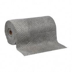PRO-SAFE - 50 Gal Capacity per Package, Universal Roll - 150' Long x 30" Wide, Gray, Polypropylene - Industrial Tool & Supply