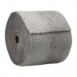 PRO-SAFE - Heavy Weight, Universal Use Sorbent Roll - 150' Long x 15" Wide, Gray - Industrial Tool & Supply