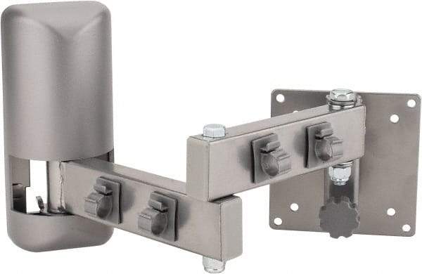 Video Mount - Steel, Flat Panel Arm Mount For 25 to 32 Inch LCD Monitor - Silver, 50 Lbs. Load Capacity, 20° Max Tilt Angle, Wall Mount Rotating and Tilting - Industrial Tool & Supply