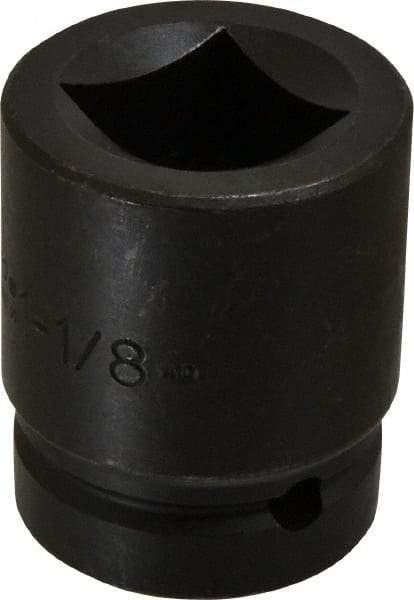 Proto - 1" Drive 1-1/8" Impact Socket - 4 Points, 2-1/2" OAL - Industrial Tool & Supply