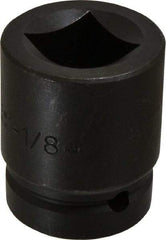 Proto - 1" Drive 1-1/8" Impact Socket - 4 Points, 2-1/2" OAL - Industrial Tool & Supply