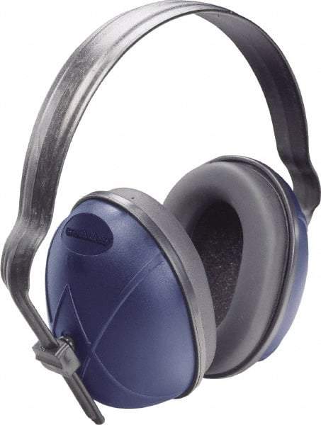 PRO-SAFE - Over the Head Blue Foam Cushion Earmuffs - 24 NRR Rating - Industrial Tool & Supply