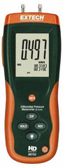 Extech - 2 Max psi, 0.3% FS% Accuracy, Differential Pressure Manometer - -1 to 0.5 Maximum PSI, -13.85 to 13.85 Inch Water Column - Industrial Tool & Supply