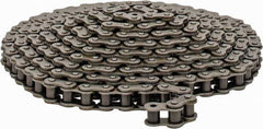 Browning - 1/2" Pitch, ANSI 40, Single Strand Roller Chain - Chain No. 40, 10 Ft. Long, 5/16" Roller Diam, 5/16" Roller Width - Industrial Tool & Supply
