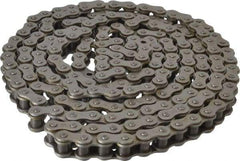 Browning - 5/8" Pitch, ANSI 50, Single Strand Roller Chain - Chain No. 50, 10 Ft. Long, 0.4" Roller Diam, 3/8" Roller Width - Industrial Tool & Supply