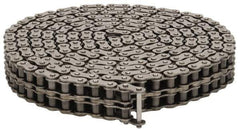 Browning - 1/2" Pitch, ANSI 40-2, Double Strand Roller Chain - Chain No. 40-2, 10 Ft. Long, 5/16" Roller Diam, 5/16" Roller Width - Industrial Tool & Supply