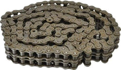 Browning - 3/4" Pitch, ANSI 60-2, Double Strand Roller Chain - Chain No. 60-2, 10 Ft. Long, 15/32" Roller Diam, 1/2" Roller Width - Industrial Tool & Supply