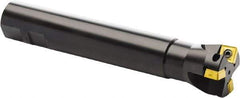 Seco - 87° Lead Angle, 40mm Min Cut Diam, 11mm Max Depth of Cut, Indexable Chamfer and Angle End Mill - 3 Inserts, SC.. 1206.. Insert Style, 200mm Overall Length, Through Coolant, Straight Shank - Industrial Tool & Supply