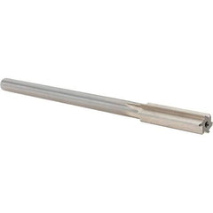 Alvord Polk - 0.4705" High Speed Steel 6 Flute Chucking Reamer - Straight Flute, 0.373" Straight Shank, 1-3/4" Flute Length, 7" OAL - Industrial Tool & Supply