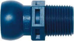 Loc-Line - 1/2" Hose ID, Male to Female Coolant Hose Connector - 3/8 BSPT, For Loc-Line Modular Hose Systems - Industrial Tool & Supply