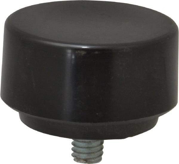 NUPLA - 1-3/4" Face Diam, Grade Hard, Black Soft Face Hammer Tip - 0.7 oz Head, Plastic - Industrial Tool & Supply