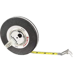Starrett - 50' x 3/8" Yellow Blade Tape Measure - 1/16" Graduation, L3 Graduation Style, Black Case - Industrial Tool & Supply