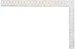 Starrett - 24" Blade Length x 2" Blade Width, 16" Base Length x 1-1/2" Base Width Steel Square - 2 Inch Wide Blade, 1-1/2 Inch Wide Base - Industrial Tool & Supply