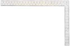 Starrett - 24" Blade Length x 2" Blade Width, 16" Base Length x 1-1/2" Base Width Steel Square - 2 Inch Wide Blade, 1-1/2 Inch Wide Base - Industrial Tool & Supply