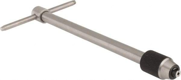 Starrett - 1/16 to 3/16" Tap Capacity, T Handle Tap Wrench - 6" Overall Length - Industrial Tool & Supply