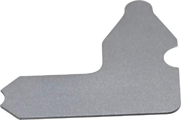 Starrett - 7/64 Inch Radius Gage - Satin Chrome Finish, Stainless Steel - Industrial Tool & Supply