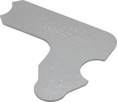 Starrett - 11/64 Inch Radius Gage - Satin Chrome Finish, Stainless Steel - Industrial Tool & Supply