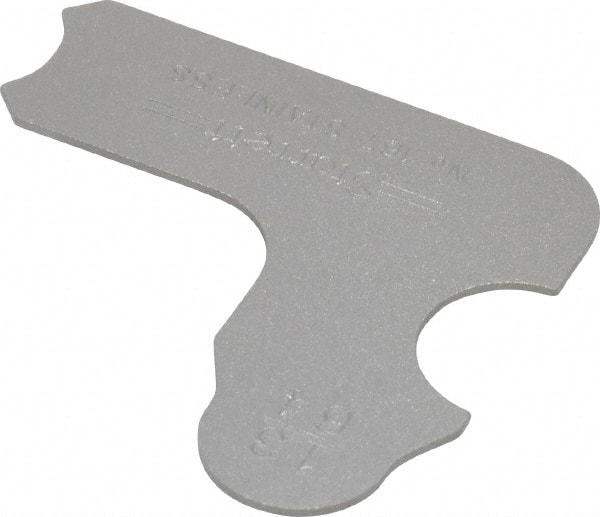 Starrett - 13/64 Inch Radius Gage - Satin Chrome Finish, Stainless Steel - Industrial Tool & Supply