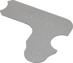Starrett - 13/64 Inch Radius Gage - Satin Chrome Finish, Stainless Steel - Industrial Tool & Supply