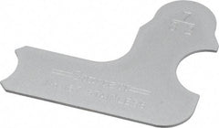 Starrett - 7/32 Inch Radius Gage - Satin Chrome Finish, Stainless Steel - Industrial Tool & Supply