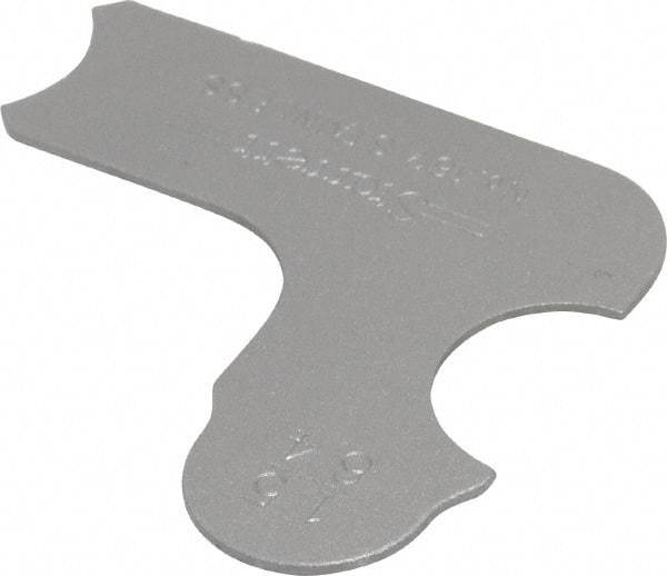 Starrett - 15/64 Inch Radius Gage - Satin Chrome Finish, Stainless Steel - Industrial Tool & Supply