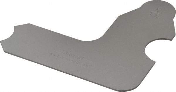 Starrett - 5/16 Inch Radius Gage - Satin Chrome Finish, Stainless Steel - Industrial Tool & Supply