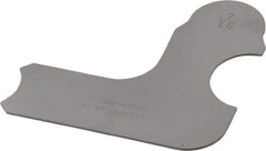Starrett - 7/16 Inch Radius Gage - Satin Chrome Finish, Stainless Steel - Industrial Tool & Supply