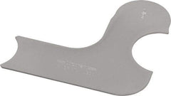 Starrett - 1/2 Inch Radius Gage - Satin Chrome Finish, Stainless Steel - Industrial Tool & Supply