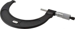 Starrett - 4 to 5" Range, 0.0001" Graduation, Mechanical Outside Micrometer - Ratchet Stop Thimble, Accurate to 0.0001", Digital Counter - Industrial Tool & Supply