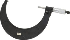 Starrett - 5 to 6" Range, 0.0001" Graduation, Mechanical Outside Micrometer - Ratchet Stop Thimble, Accurate to 0.0001", Digital Counter - Industrial Tool & Supply
