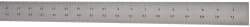 Starrett - 72" Long, 1/64, 1/32, 1/16, 1/8" Graduation, Rigid Spring Steel Rule - 4R Graduation Style, 1-1/2" Wide, Silver, Satin Chrome Finish - Industrial Tool & Supply