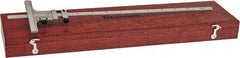 Starrett - 0 to 12 Inch Measurement Range, 2-3/4 Inch Base Length, Vernier Depth Gage - 0.001 Inch Graduation - Industrial Tool & Supply