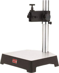 Starrett - Cast Iron (Base), Rectangular Base, Comparator Gage Stand - 13-21/32" High, 10-3/32" Base Length x 9-39/64" Base Width x 2-5/32" Base Height, Includes Holder - Industrial Tool & Supply