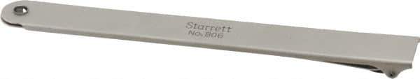 Starrett - Single End Feeler Gage Holder - Use with 0.03 to 0.5mm Single Leaves or Strips - Industrial Tool & Supply