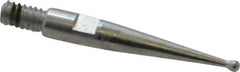 Starrett - 0.8mm Ball Diam, Steel, Ball Test Indicator Contact Point - 5/8" Contact Point Length, Use with Starrett 811 & 811M Dial Test Indicators - Industrial Tool & Supply