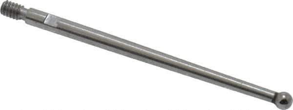 Starrett - 2mm Ball Diam, Carbide, Ball Test Indicator Contact Point - 1-5/16" Contact Point Length, Use with Starrett 811 & 811M Dial Test Indicators - Industrial Tool & Supply