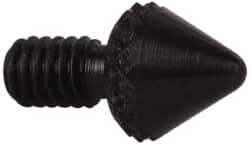 Starrett - #4-48, 1/16" Ball Diam, Steel Tapered Contact Point - 3/16" Contact Point Length, Use with AGD Dial Indicators - Industrial Tool & Supply