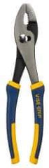 Irwin - 10" OAL, 1-3/4" Jaw Length, 7/16" Jaw Width, Slip Joint Pliers - 2 Positions, Self Gripping Jaw, Round Head, Standard Tool, Wire Cutting Shear - Industrial Tool & Supply