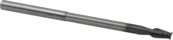 Accupro - 6mm, 12mm LOC, 6mm Shank Diam, 100mm OAL, 2 Flute, Solid Carbide Square End Mill - Single End, AlTiN Finish, Spiral Flute, 40° Helix, Centercutting, Right Hand Cut, Right Hand Flute - Industrial Tool & Supply