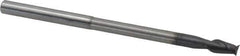 Accupro - 6mm, 12mm LOC, 6mm Shank Diam, 100mm OAL, 2 Flute, Solid Carbide Square End Mill - Single End, AlTiN Finish, Spiral Flute, 40° Helix, Centercutting, Right Hand Cut, Right Hand Flute - Industrial Tool & Supply