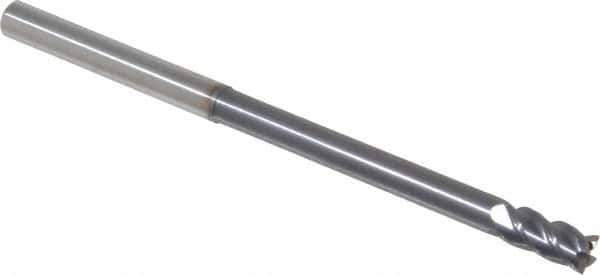 Accupro - 6mm, 12mm LOC, 6mm Shank Diam, 100mm OAL, 4 Flute, Solid Carbide Square End Mill - Single End, AlTiN Finish, Spiral Flute, 40° Helix, Centercutting, Right Hand Cut, Right Hand Flute - Industrial Tool & Supply