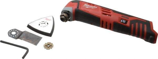 Milwaukee Tool - 12 Volt, Cordless Multi Tool Kit - 5,000 to 20,000 RPM - Industrial Tool & Supply
