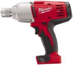 Milwaukee Tool - 7/16" Drive 18 Volt Pistol Grip Cordless Impact Wrench & Ratchet - 0 to 1,900 RPM, 0 to 2,200 BPM, 350 Ft/Lb Torque, Lithium-Ion Batteries Not Included - Industrial Tool & Supply