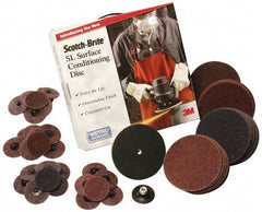 3M - 7" Diam, Aluminum Oxide Hook & Loop Disc - Coarse Grade, Nonwoven, Series SL-DH - Industrial Tool & Supply